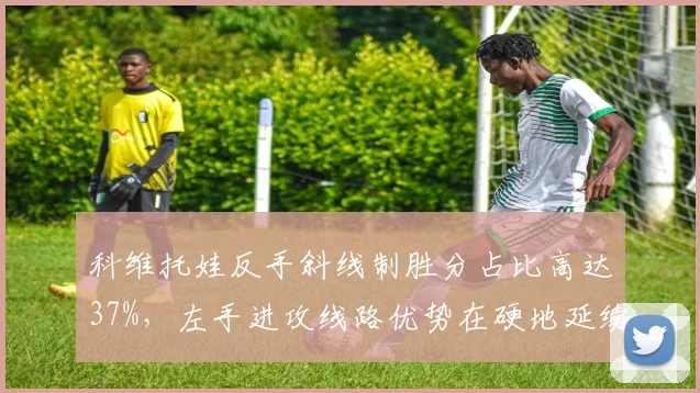 科维托娃反手斜线制胜分占比高达37%，左手进攻线路优势在硬地延续